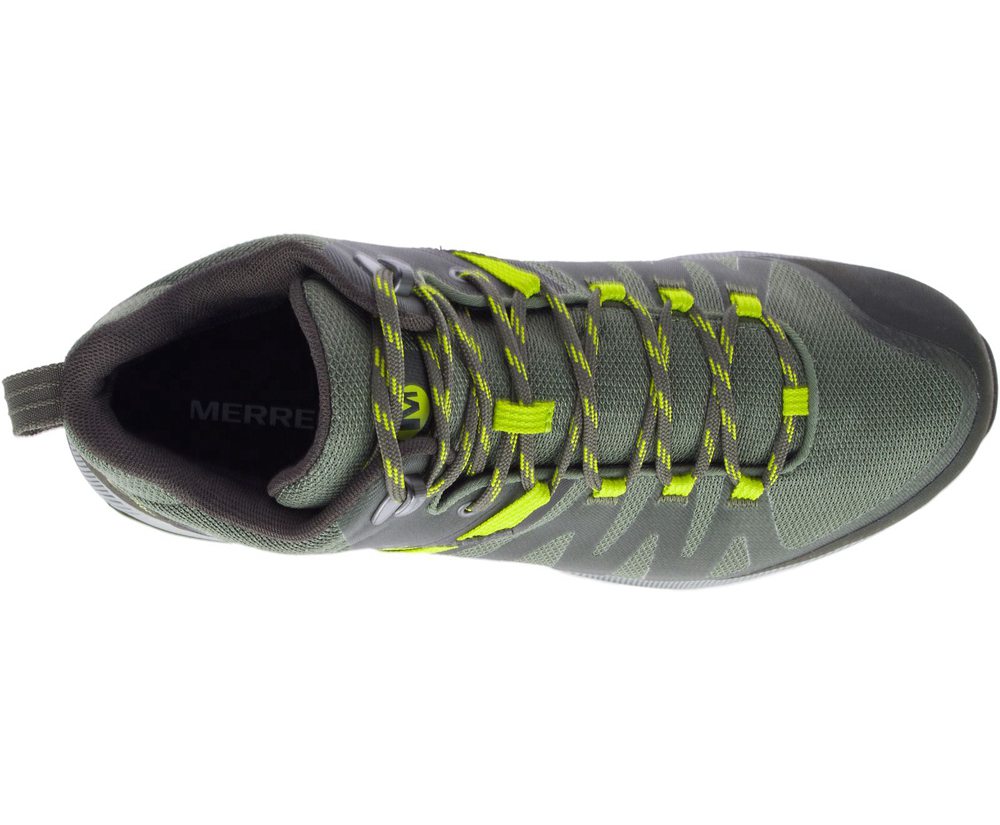 Botas Homem - Merrell Zion Fst Mid Waterproof - Verde Oliva - CMV534098